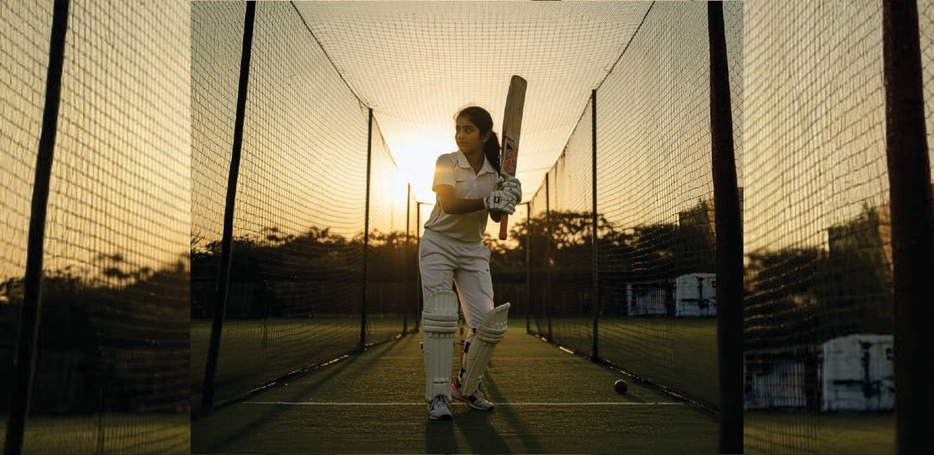 Cricket Pitch With Net