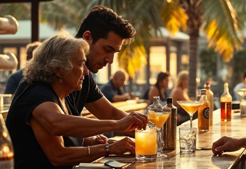 Poolside Party Deck With Counter - Nitaara Tower